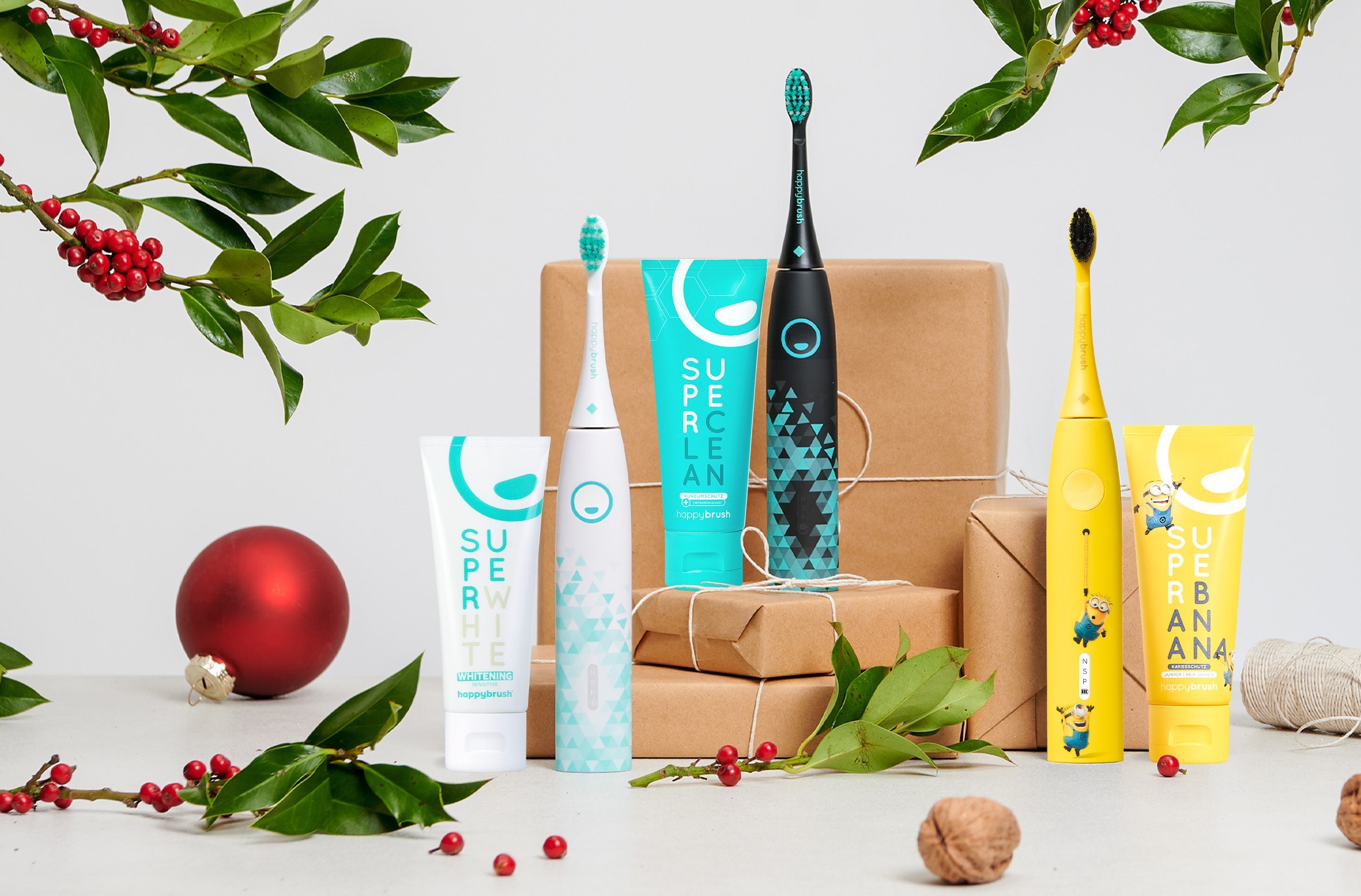 happybrush geschenkideen, V3 Schallzahnbürsten, 15% Rabatt