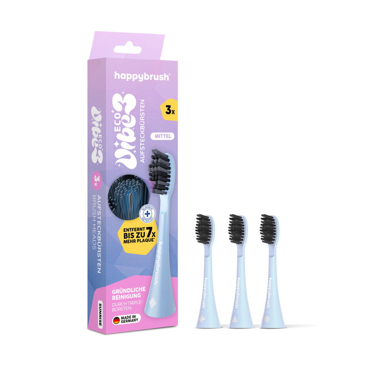 Aufsteckbürsten Eco Vibe 3+ | Sunrise