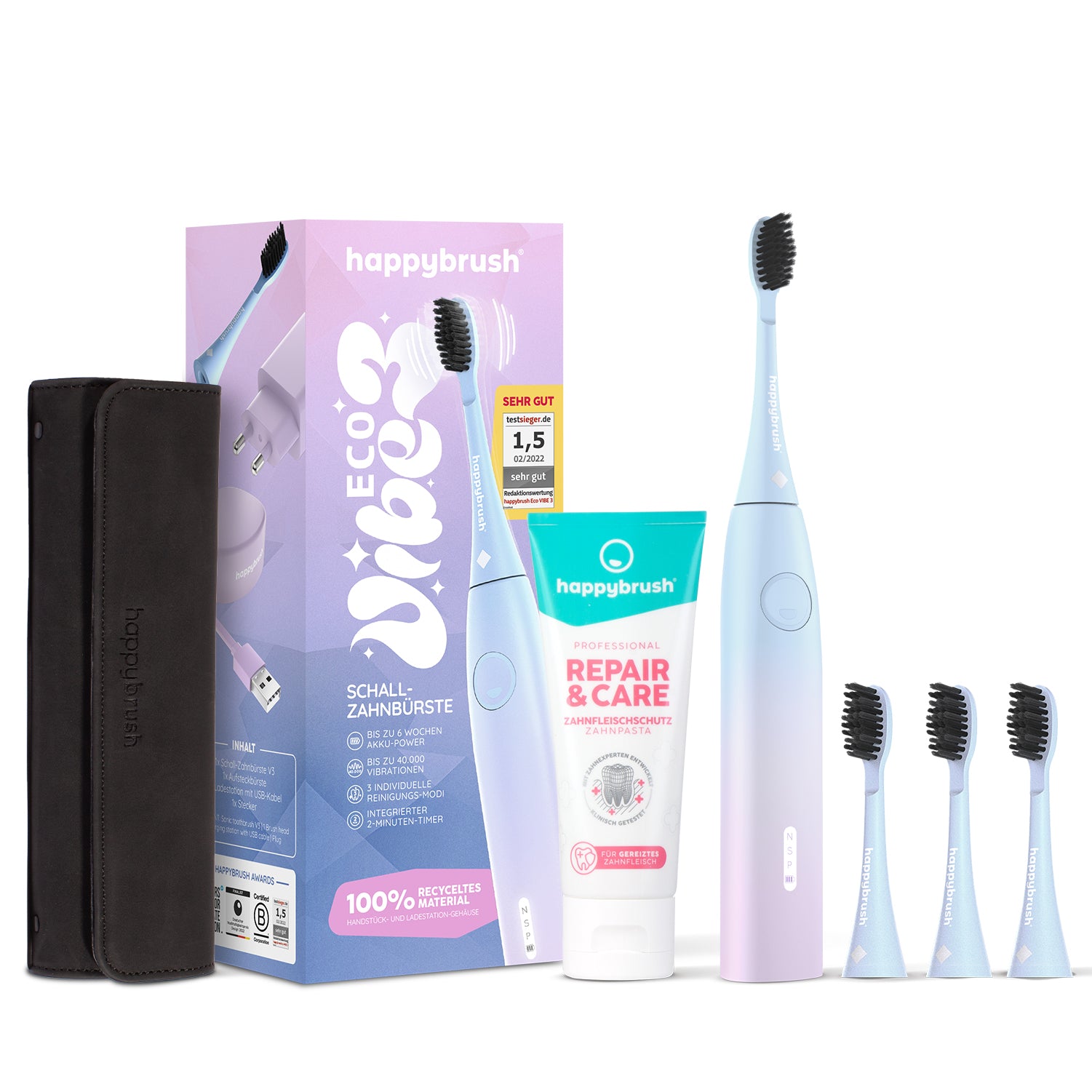 Schallzahnbürste Eco Vibe 3 (HAP-3)