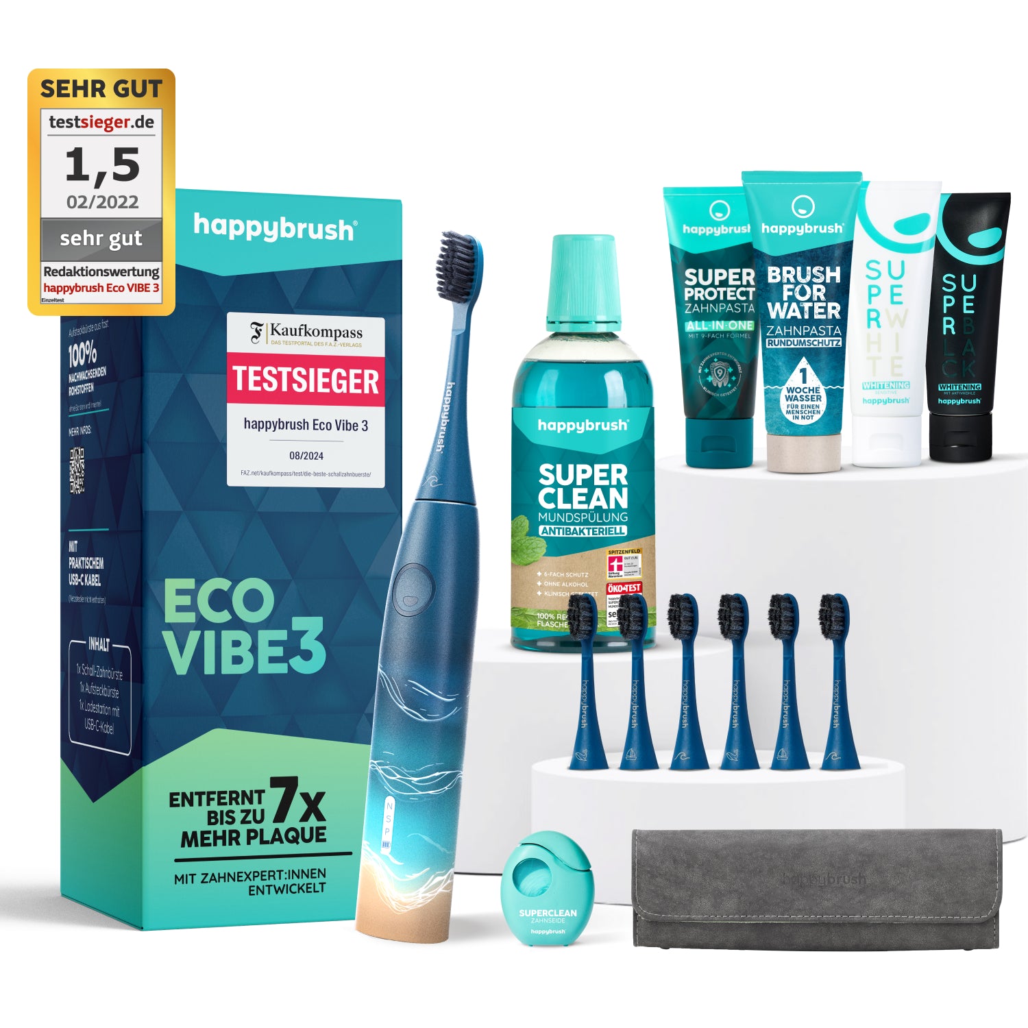 Schallzahnbürste Eco Vibe 3 (HAP-3)