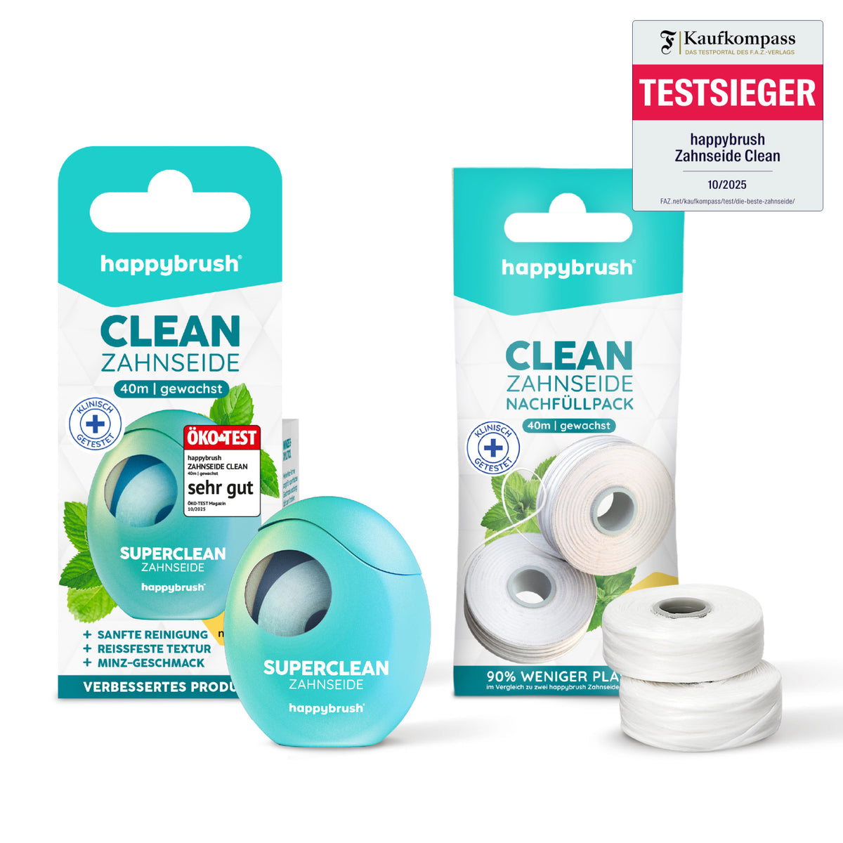 Refill Set | Superclean Zahnseide + Nachfüllpack