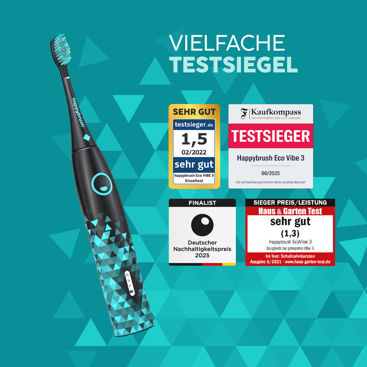 Ausgezeichnet mit vielfachen Testsiegeln