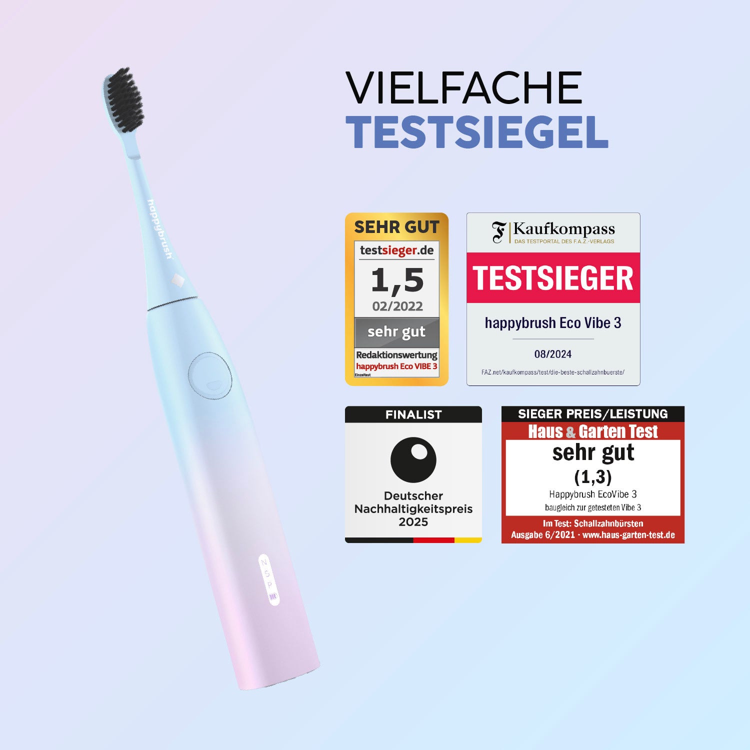 Schallzahnbürste Eco Vibe 3 | Set S