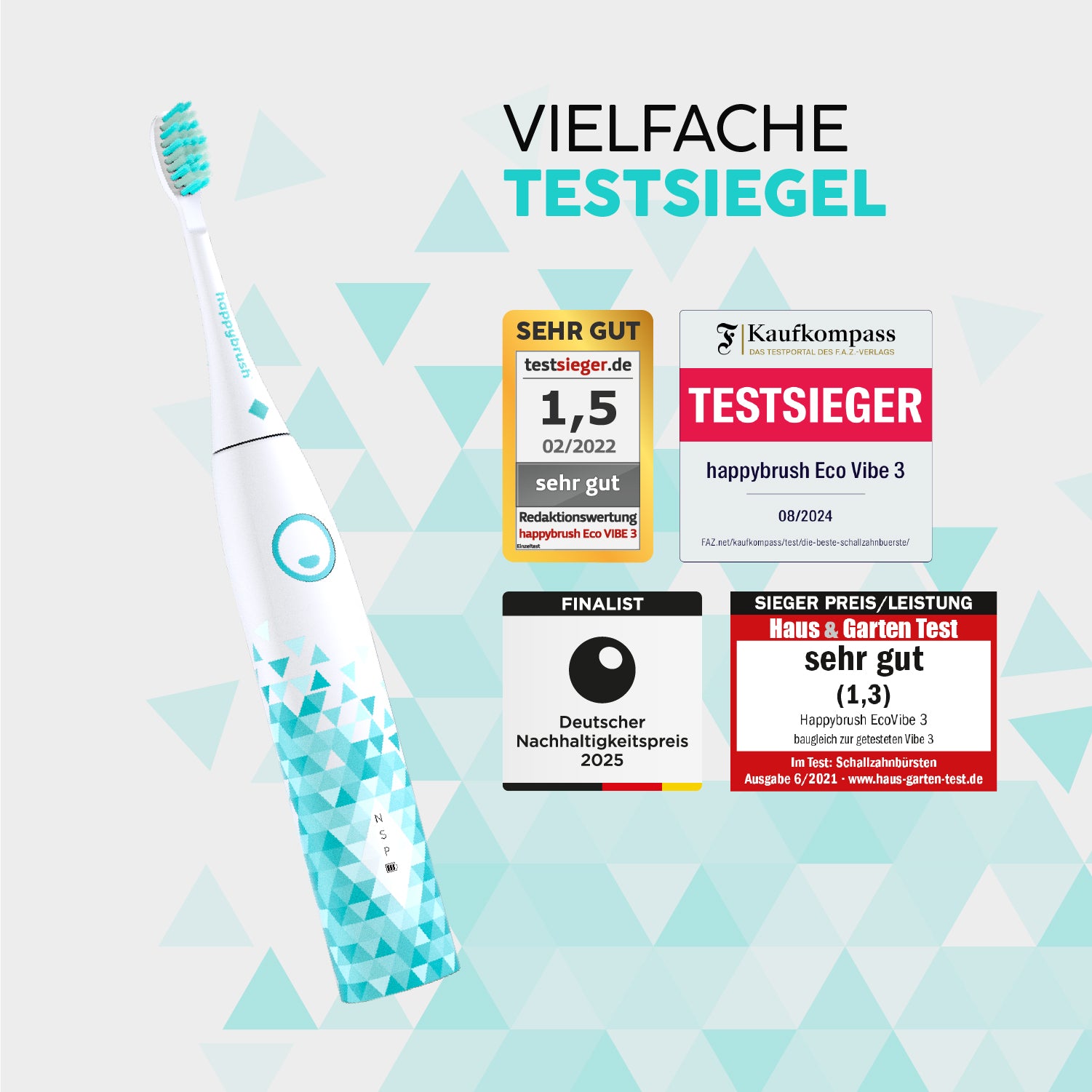 Schallzahnbürste Eco VIBE 3 | Set L