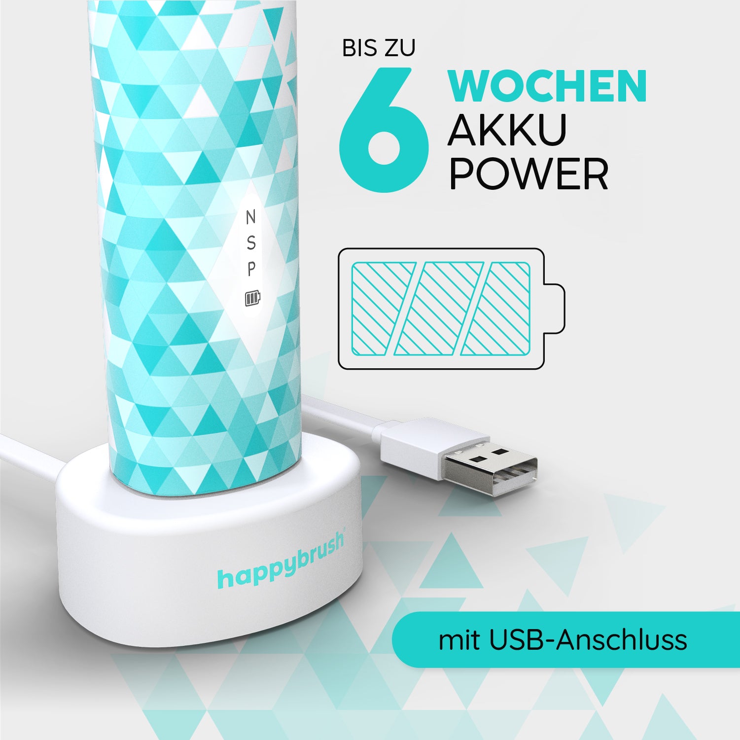 Bis zu 6 Wochen Akku-Power