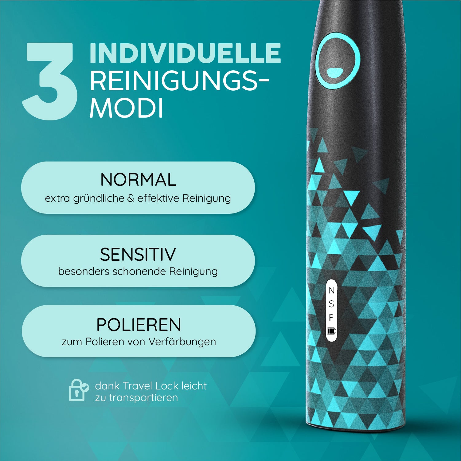 Schallzahnbürste Eco VIBE 3 | Set XL