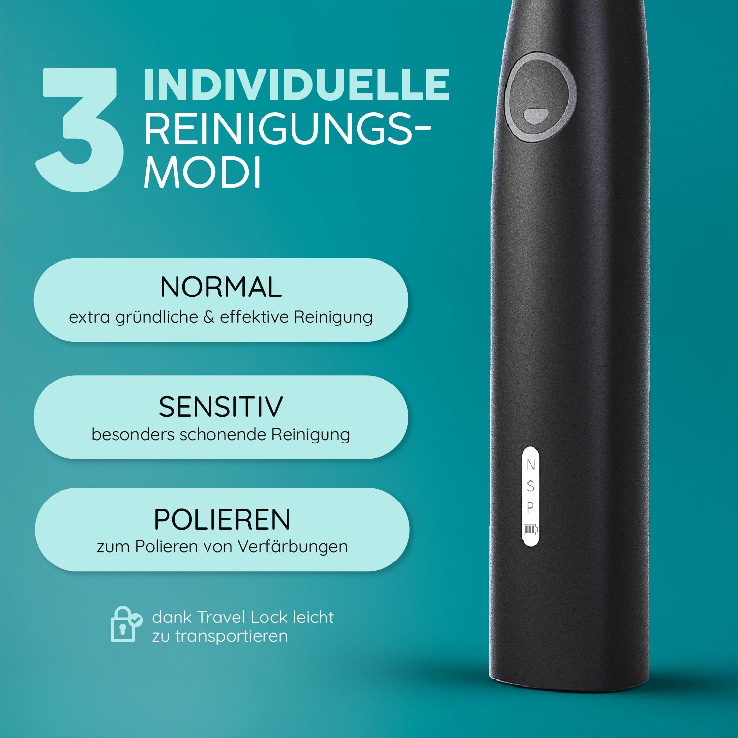 Schallzahnbürste Eco VIBE 3 | Set L
