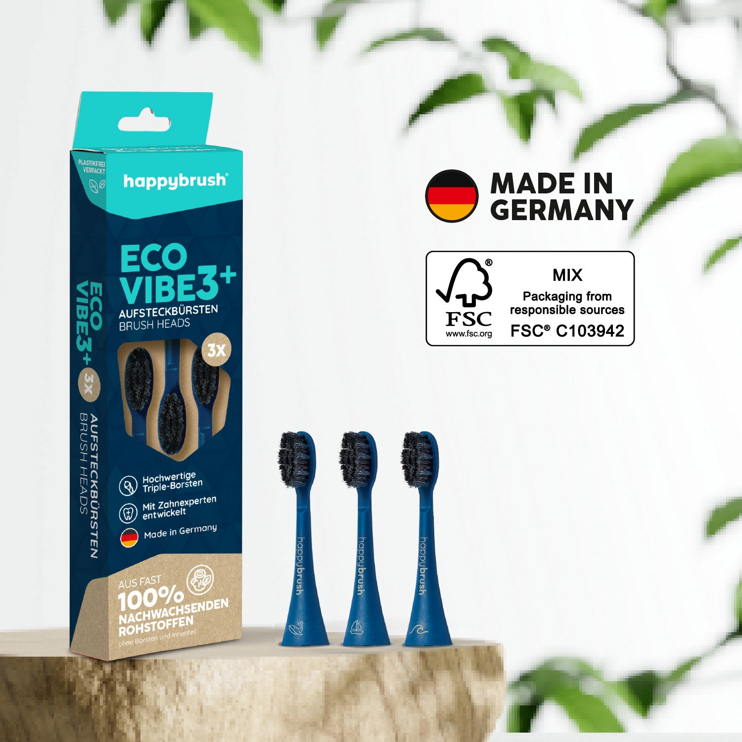 Aufsteckbürsten Eco Vibe 3+ | Ocean