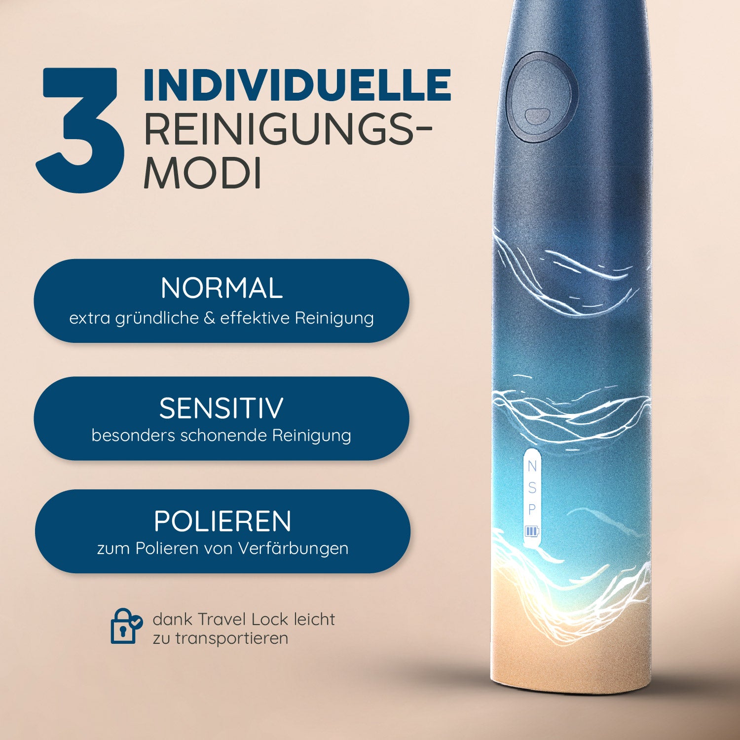 Schallzahnbürste Eco VIBE 3 | Set M