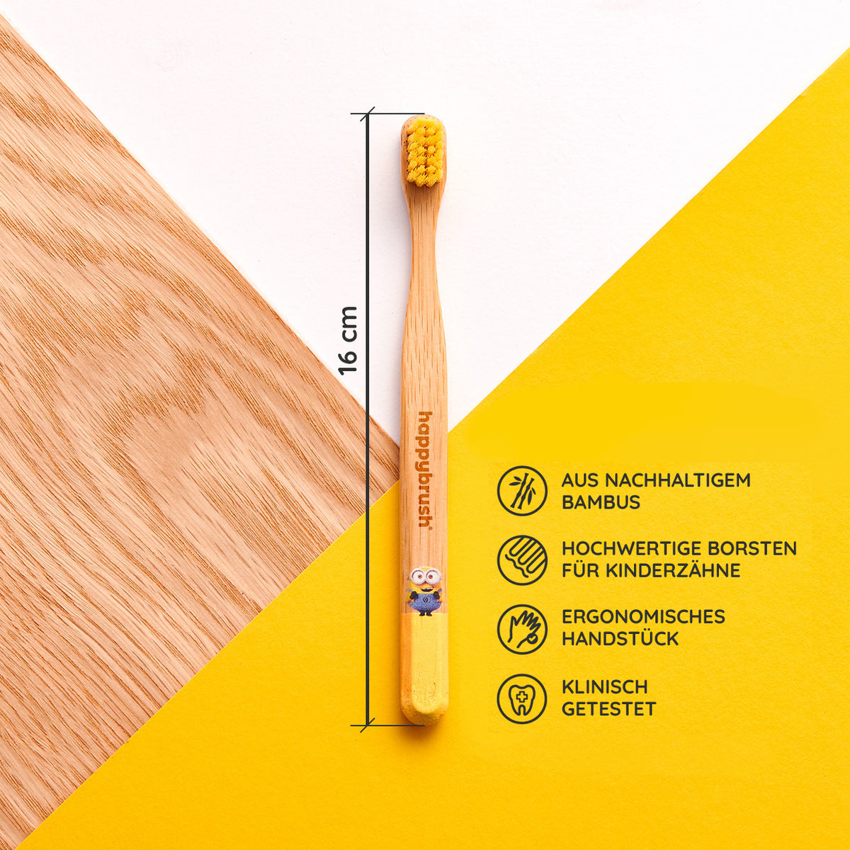 Bambus-Zahnbürste Minions