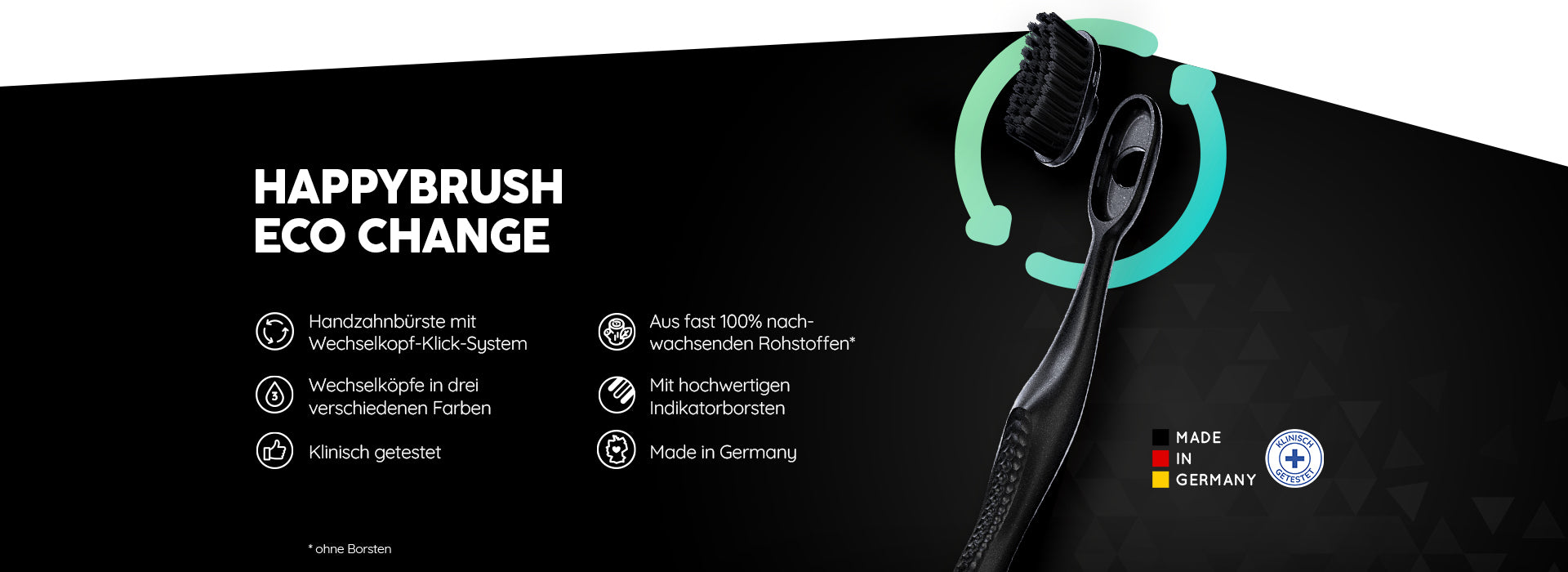 USPs der Eco Change Handzahnbürste