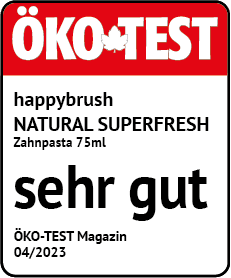 Ökotest: happybrush Superfresh Natural mit sehr gut bewertet