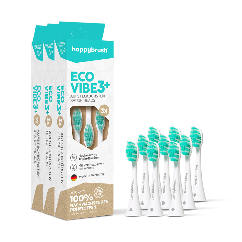 Aufsteckbürsten Eco Vibe 3+ | White-Mint