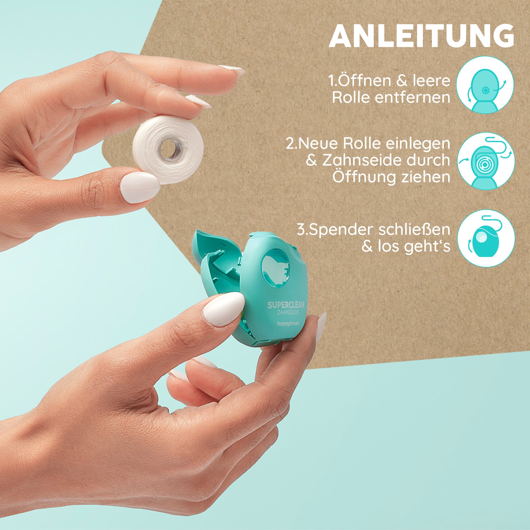 SuperClean Zahnseide Nachfüllpack