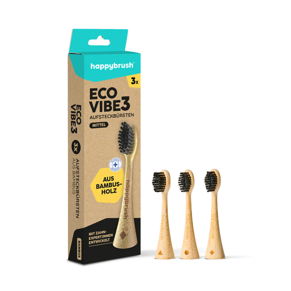 Aufsteckbürsten Eco Vibe 3 | Bambus Aufsteckbürsten Eco Vibe 3 | Bambus