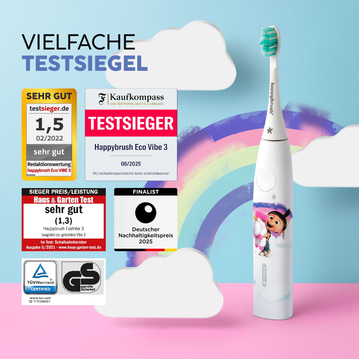 Eco Vibe 3 Kinder-Schallzahnbrste Eco Vibe 3 Kinder-Schallzahnbrste