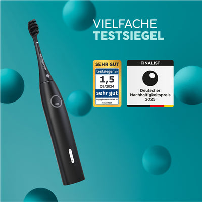 Schallzahnbürste Eco Vibe 3+ Set S | Allblack