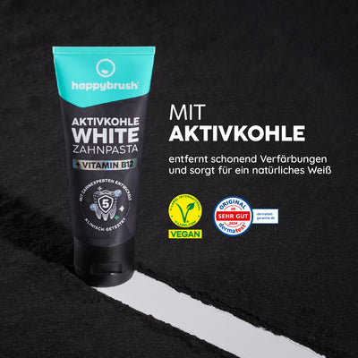 Aktivkohle White Zahnpasta