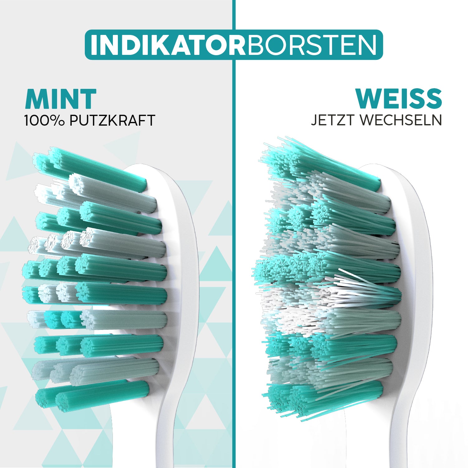 Aufsteckbürsten Eco Vibe 3 | White-Mint
