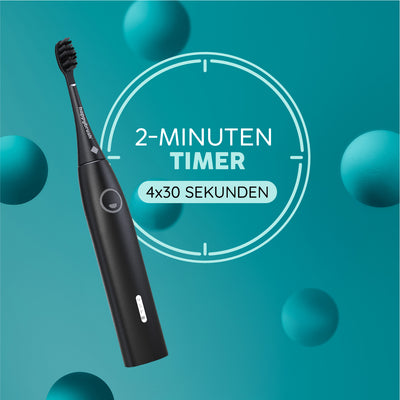 Schallzahnbürste Eco Vibe 3+ Set S | Allblack