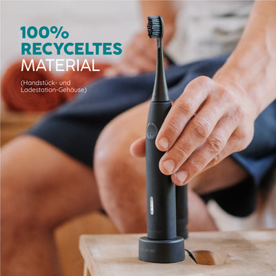 Schallzahnbürste Eco Vibe 3+ Set S | Allblack