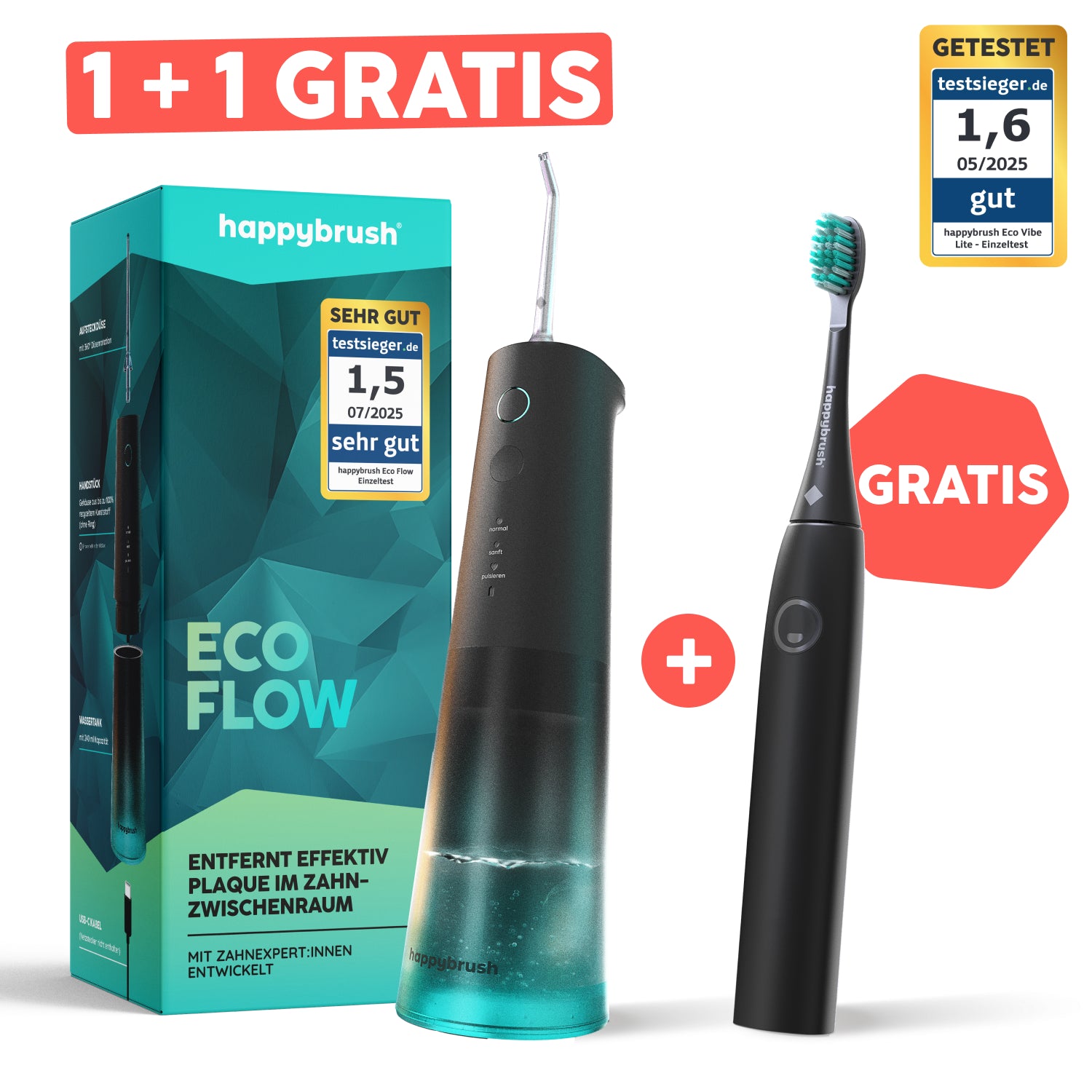 Munddusche + gratis LITE Zahnbürste