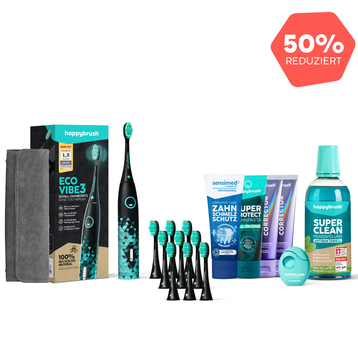 Schallzahnbürste Eco Vibe 3  | Special Set - 50 % Rabatt