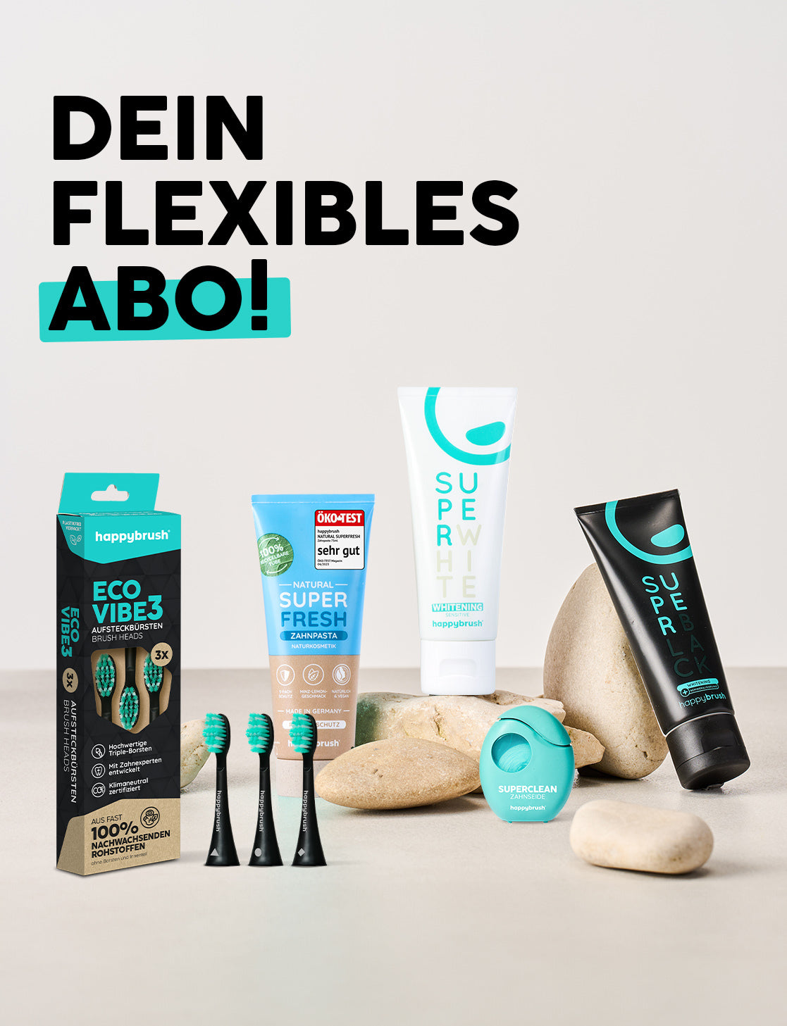 Den flexibles Abo von happybrush