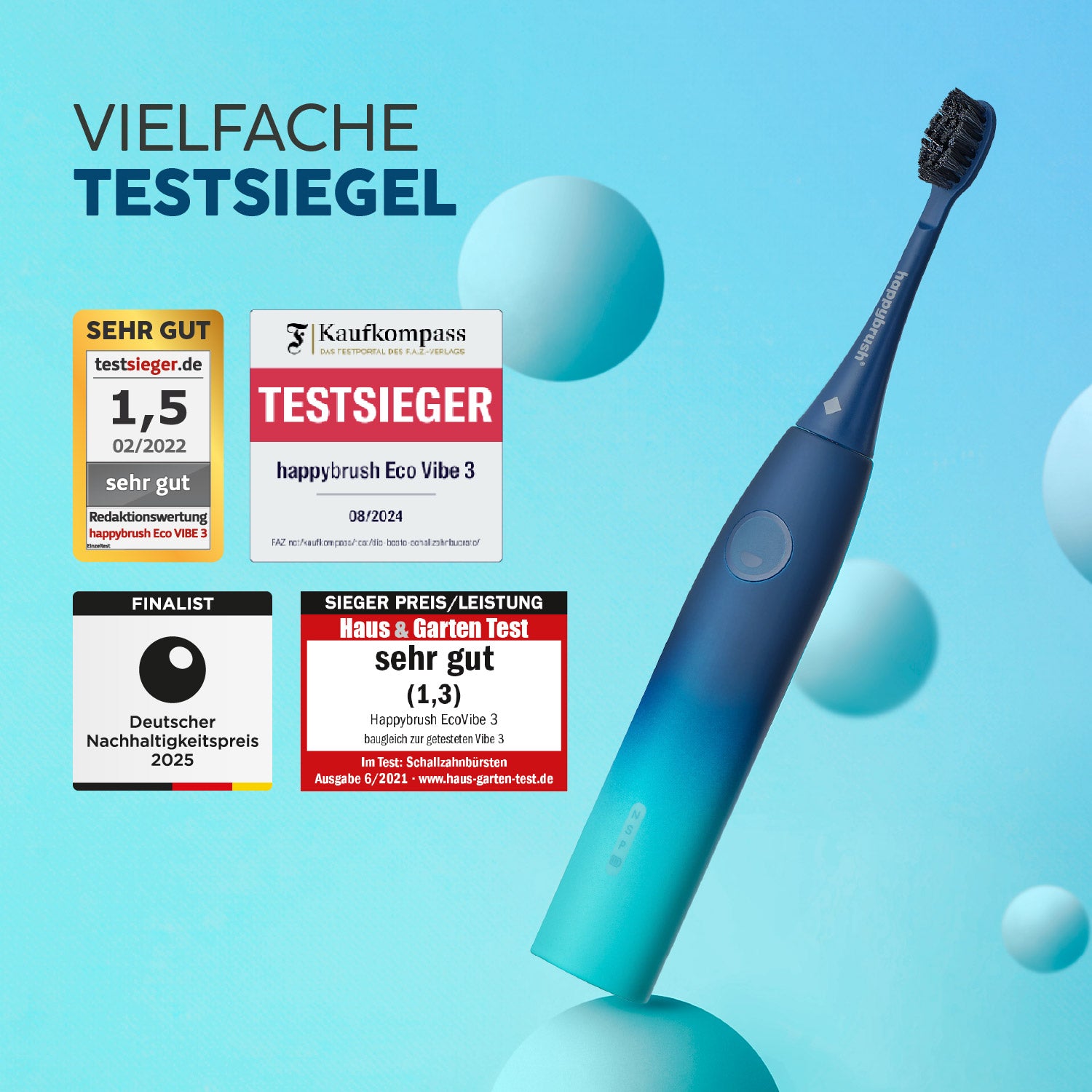 Schallzahnbürste Eco Vibe 3 | Set S