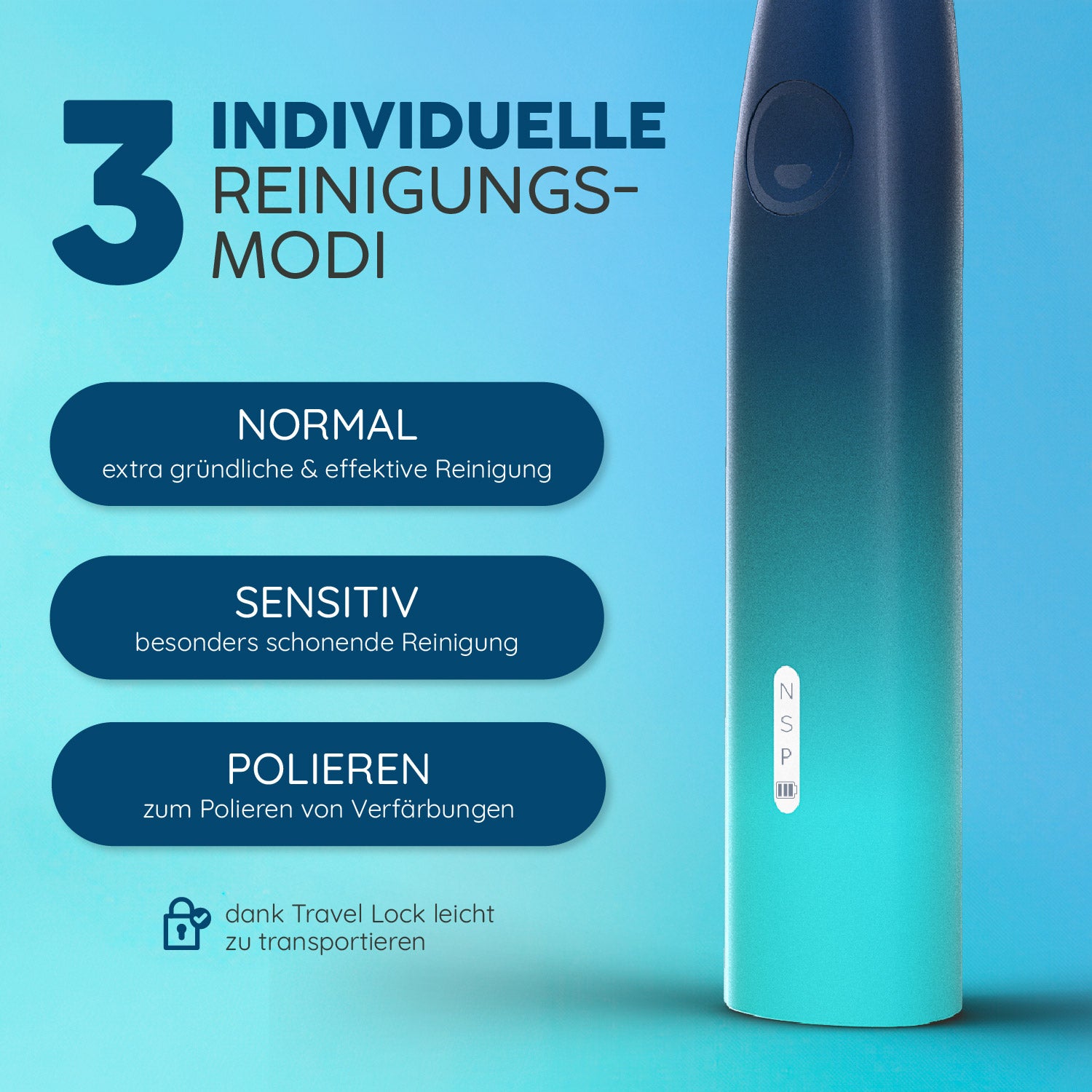 Schallzahnbürste Eco Vibe 3 | Set S