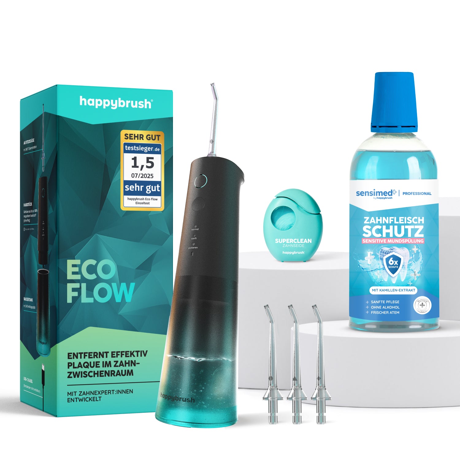 Munddusche Interdental Expert Set Black-Mint