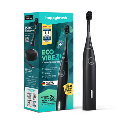 Schallzahnbürste Eco Vibe 3+ Set S | Allblack