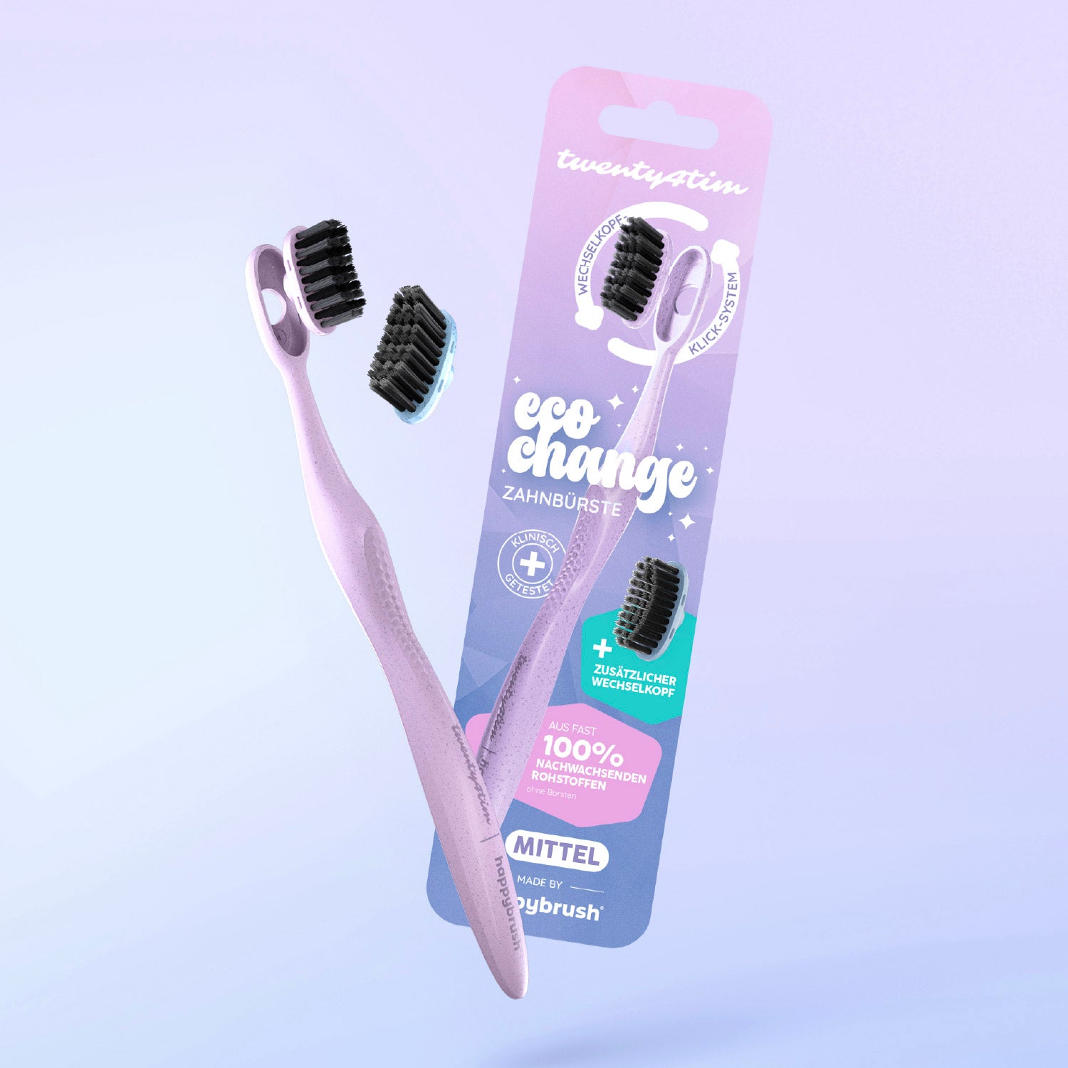 EcoChange Zahnbürste | Rosa