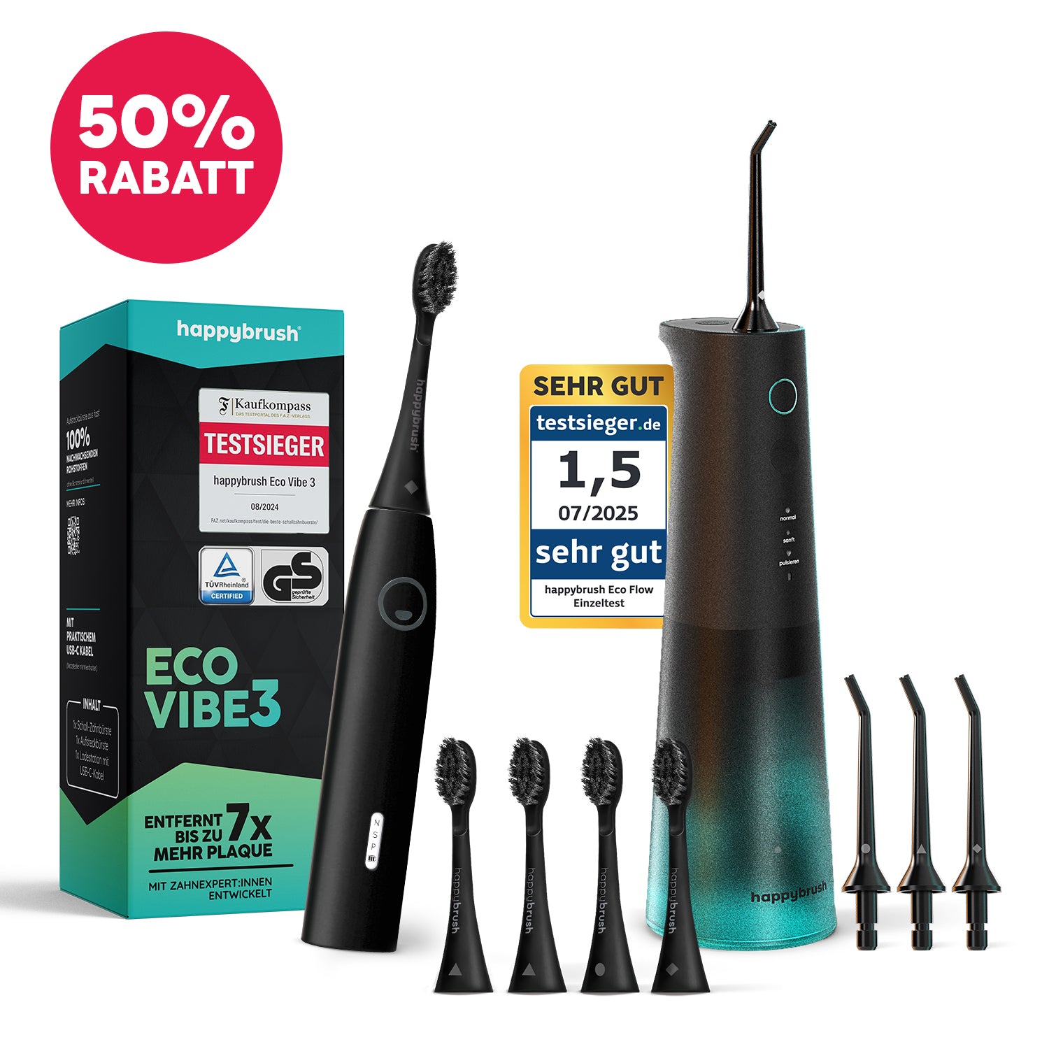 Schallzahnbürste Eco Vibe 3 | NTV Exklusiv