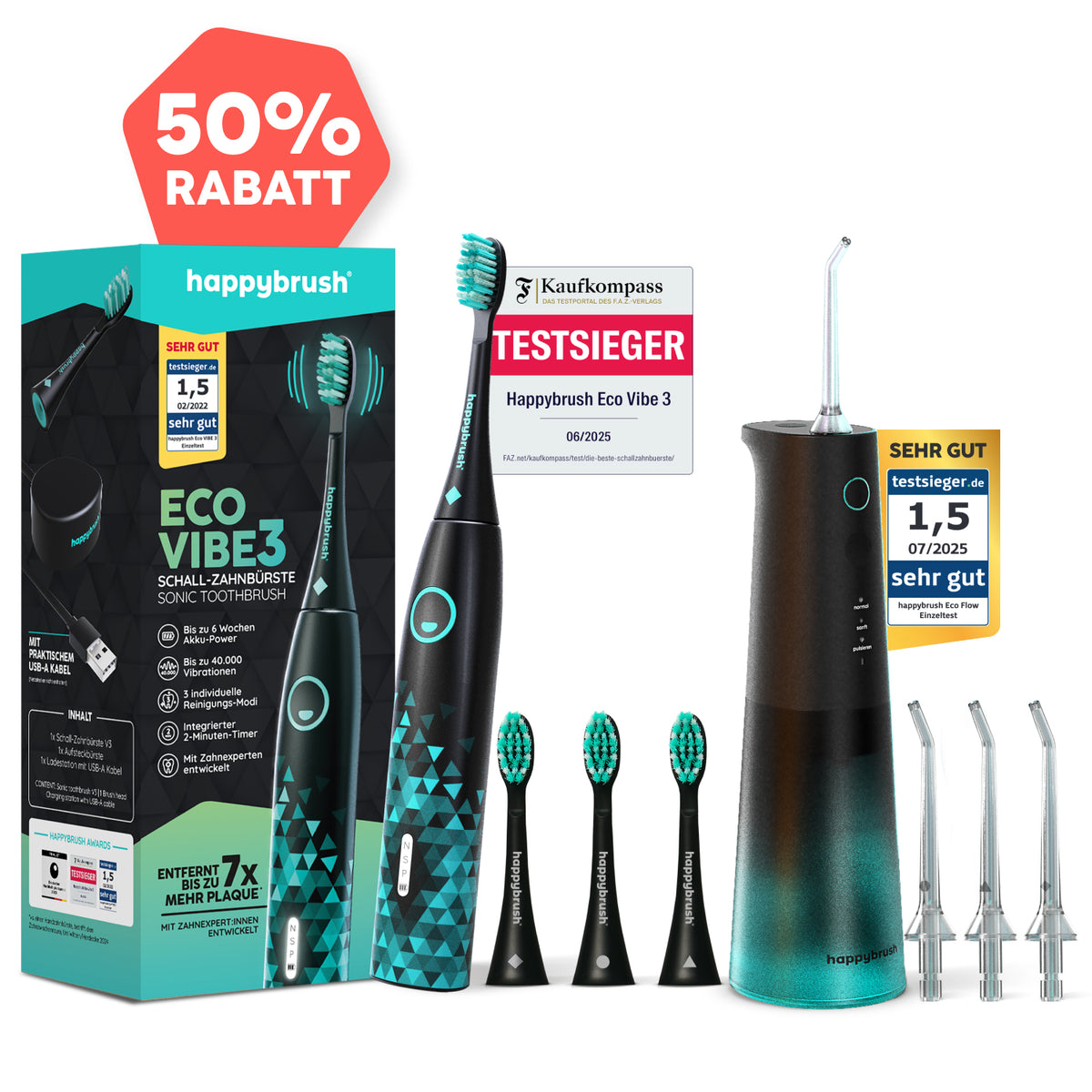 #farbe_V3 Black-Mint & Eco Flow Schwarz