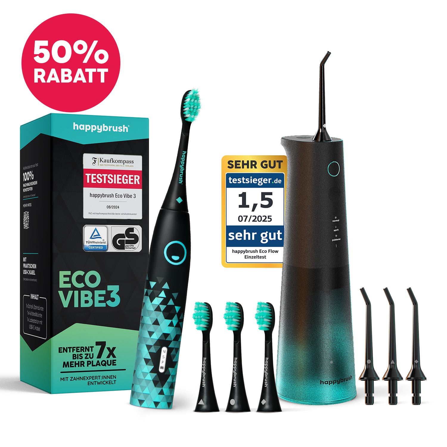 Schallzahnbürste Eco Vibe 3 | NTV Exklusiv
