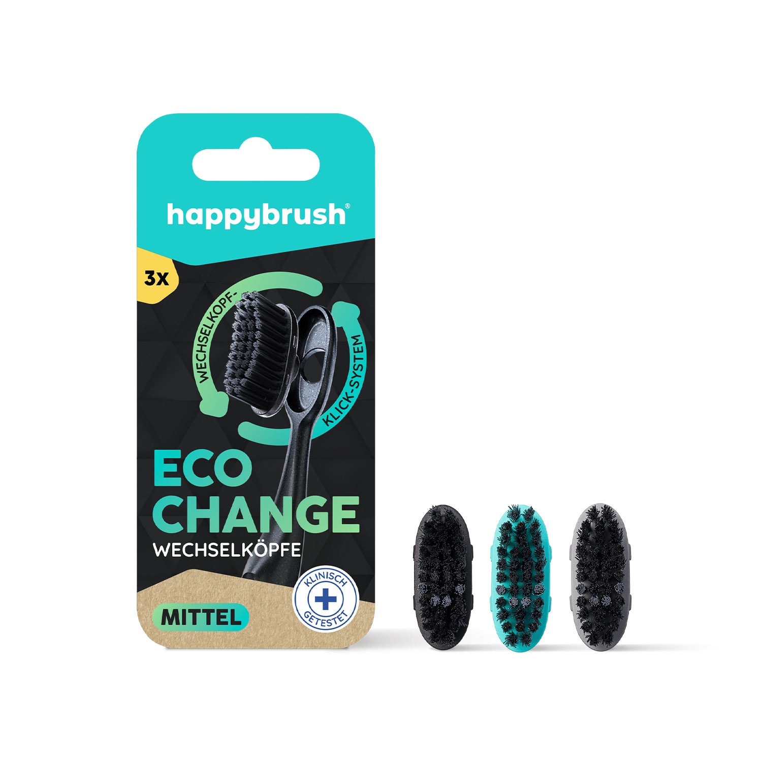 Wechselköpfe für die Eco Change Zahnbürste