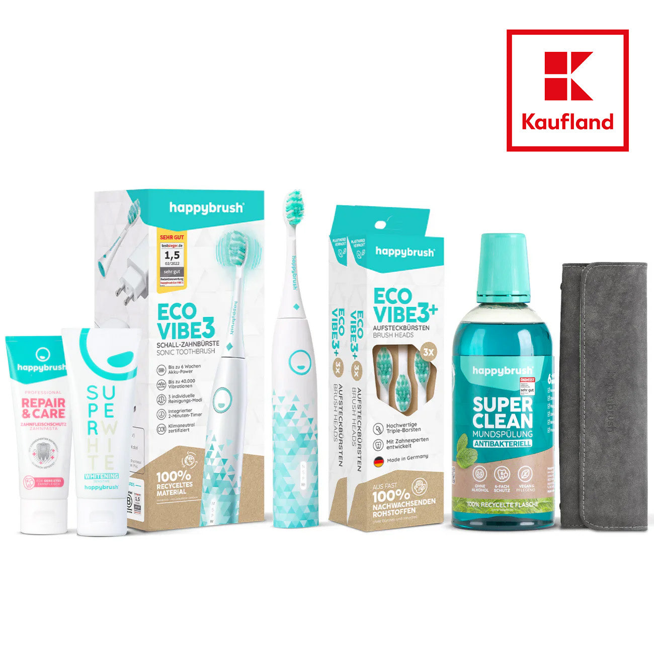 Schallzahnbürste V3 White-Mint im großen Vorteilsset | Kaufland Card Exklusiv