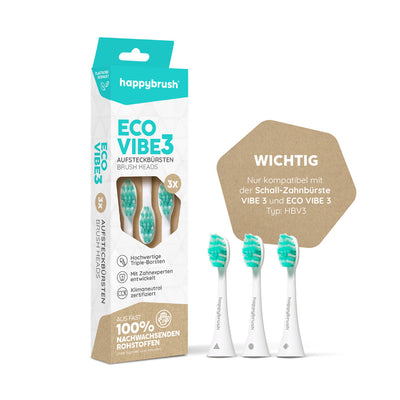 Aufsteckbürsten Eco Vibe 3 | White-Mint