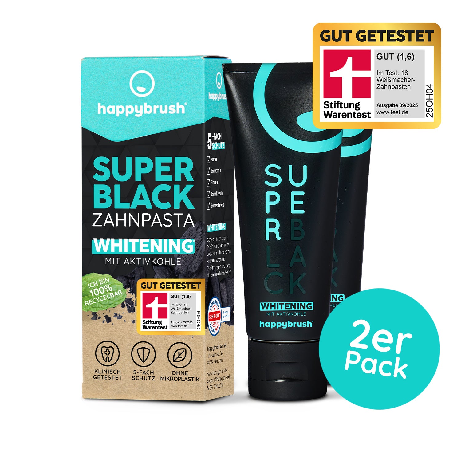 Superblack Whitening Zahnpasta