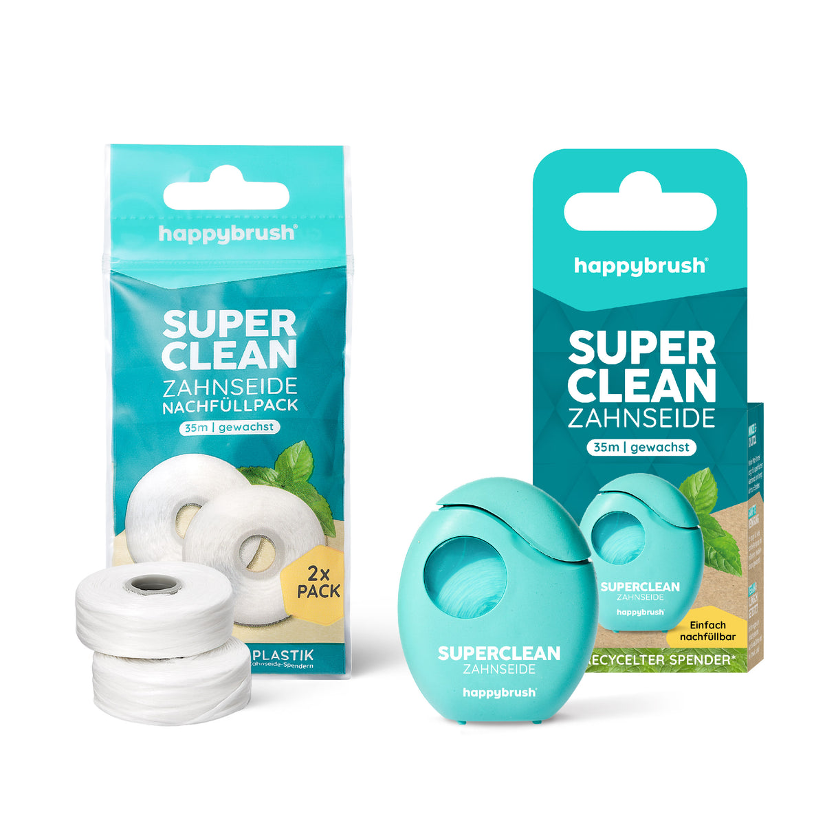 Refill Set | Superclean Zahnseide + Nachfüllpack