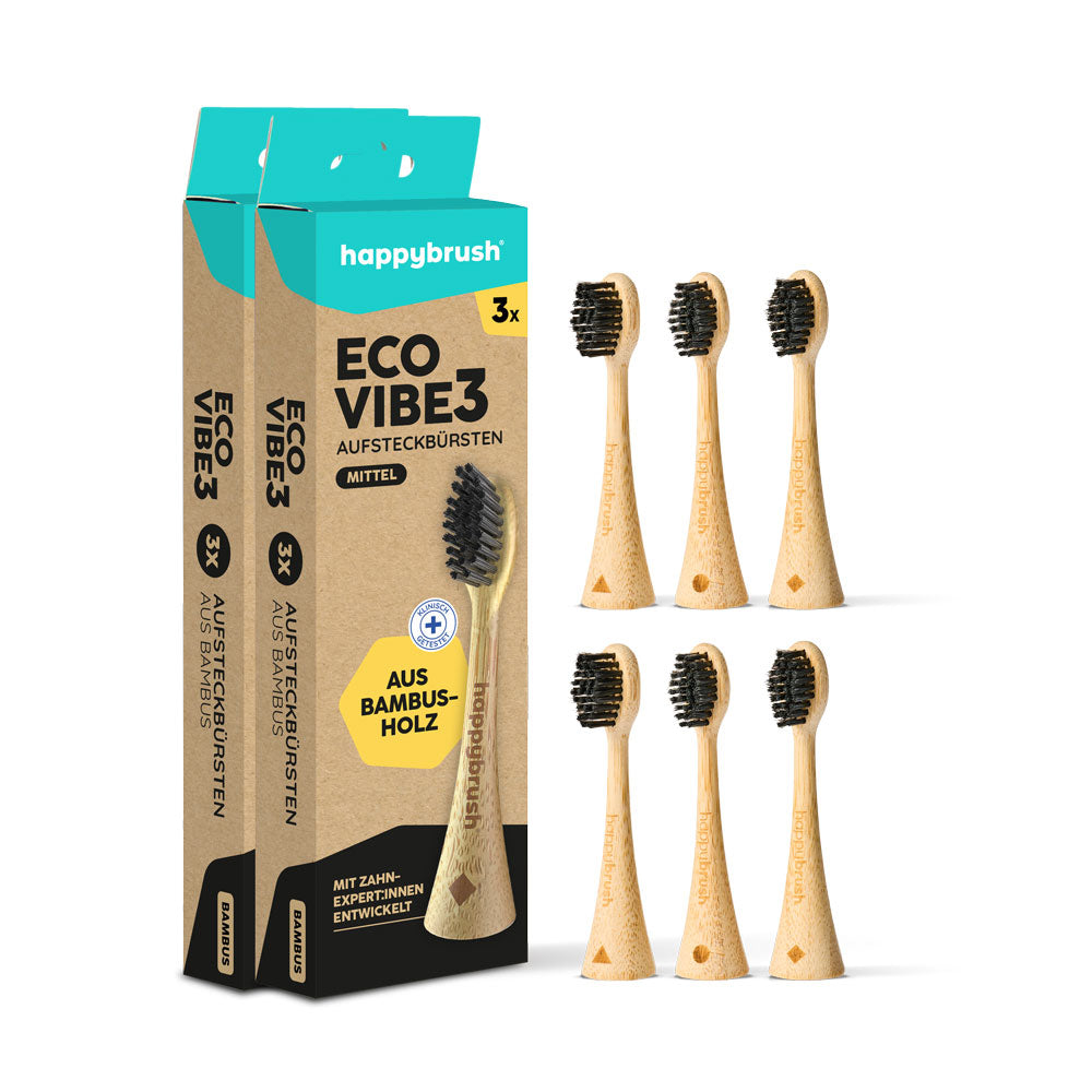 Aufsteckbürsten Eco Vibe 3 | Bambus