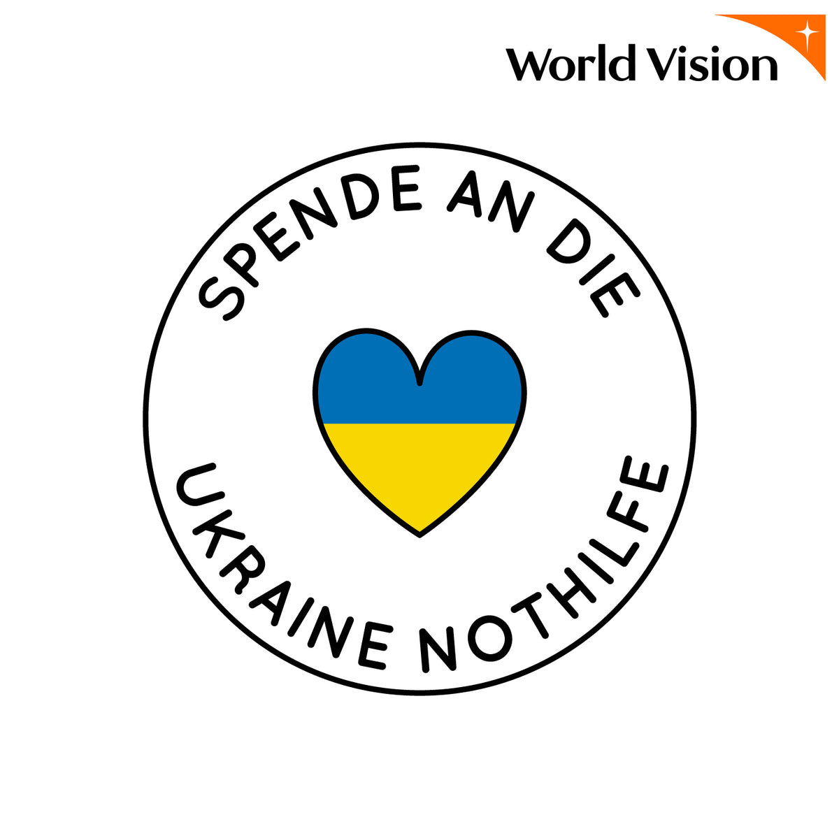 1€ Spende an die Ukraine Nothilfe